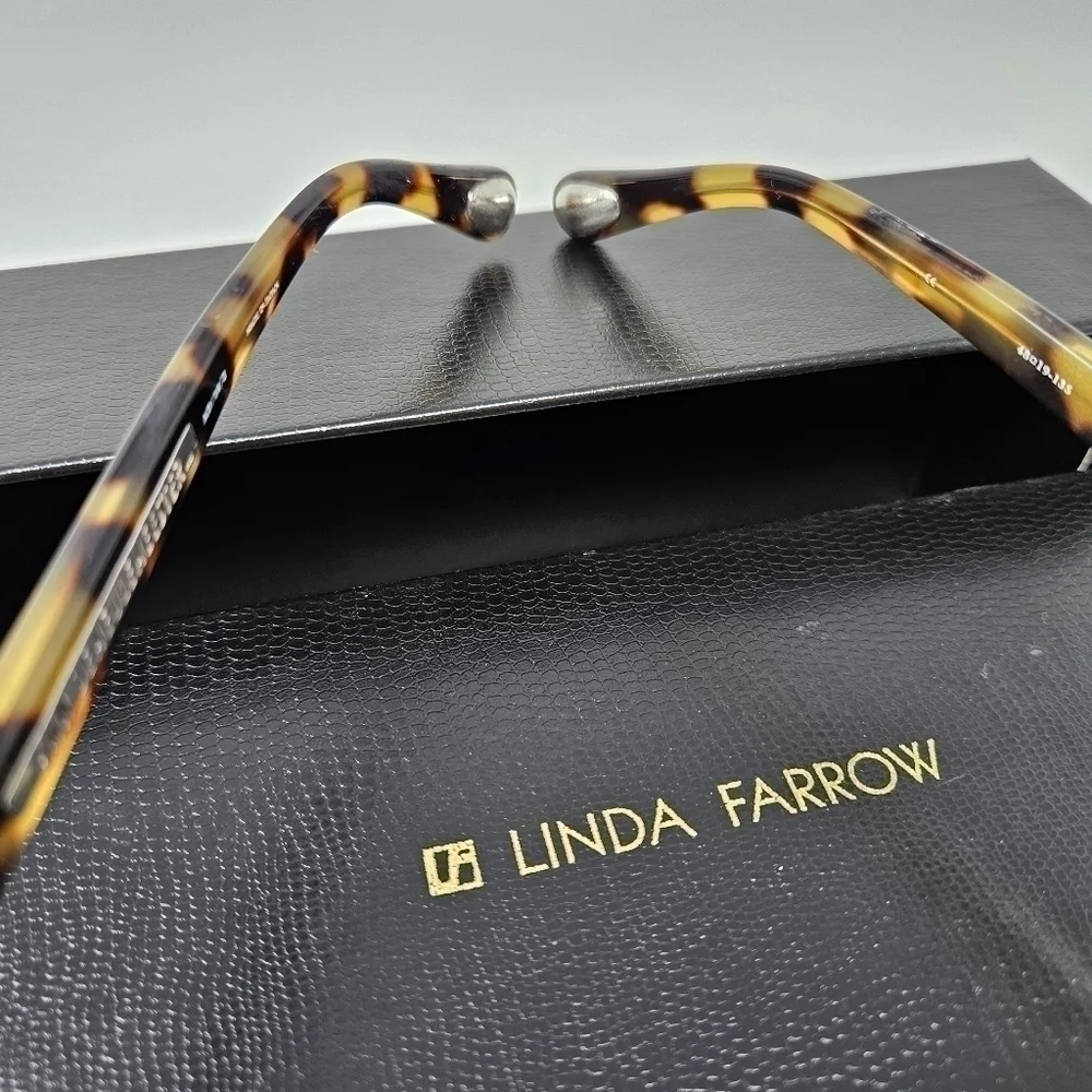 Linda Farrow x Ann Demeulemeester Tortoiseshell Oval Optical  Eyeglass Frame